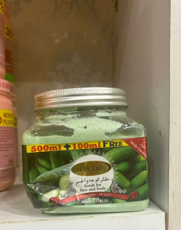 max lady with cucumber