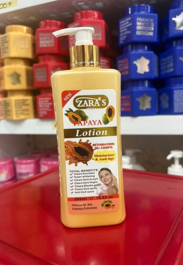 zara's papaye lotion